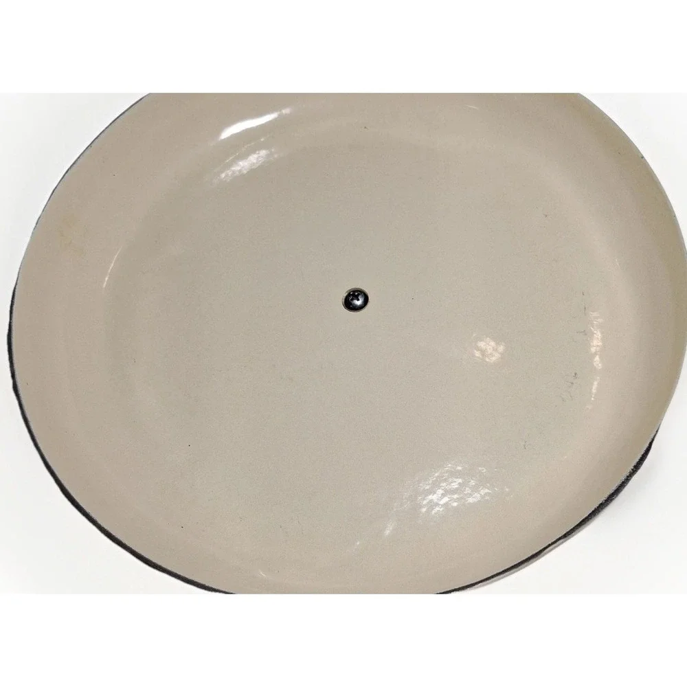 Parini Grey Enameled Cast Iron Round Braiser Casserole Dish with Lid